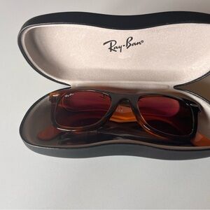 Ray-Ban RB2140 Tortoise Sunglasses Purple & Orange Temples 50mm